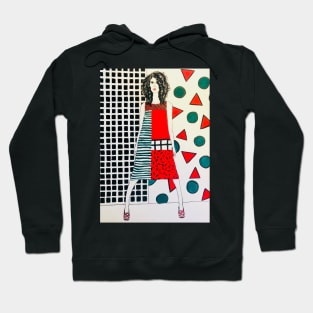 The bold red dress Hoodie